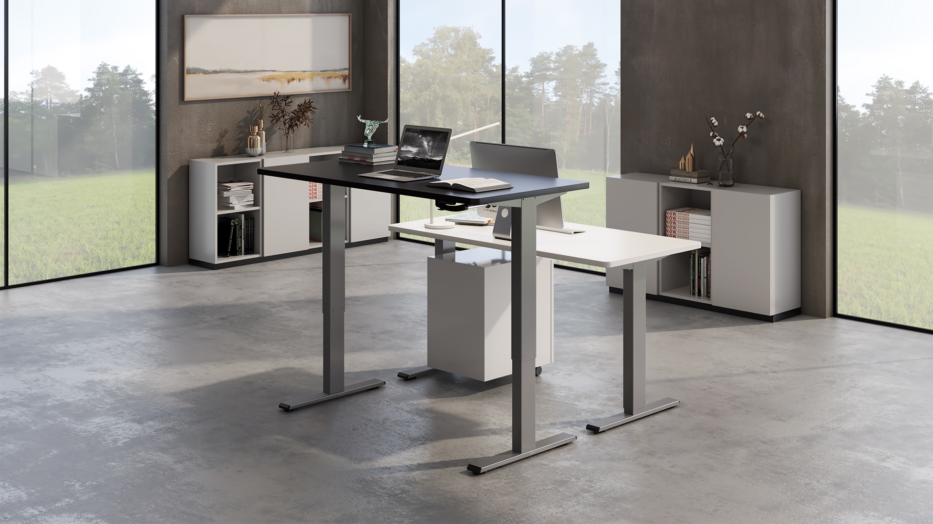 Höhenverstellbarer Schreibtisch für ein ergonomisches Arbeitserlebnis