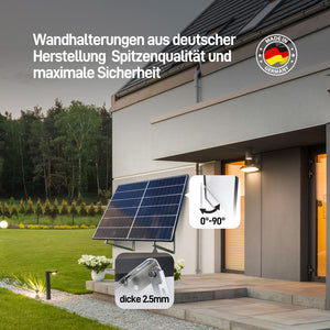 Ergofino Balkonkraftwerk 880W mit 2x440W Bifazialer Glas Solarmodule, Wechselrichter 800W, Kabel