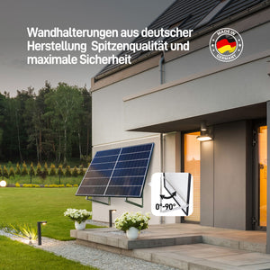 Ergofino DY1760 Balkonkraftwerk 1760W mit 4x440W Bifazialer Glas Solarmodule, Deye Wechselrichter 2000W, Kabel