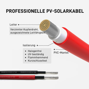 Solarkabel Verlängerung mit MC4 Stecker