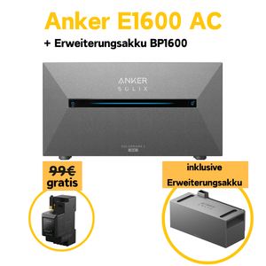 Ergofino Speicher Anker Solix Solarbank 2 E1600 AC, inklusive kostenloser smarter Zähler